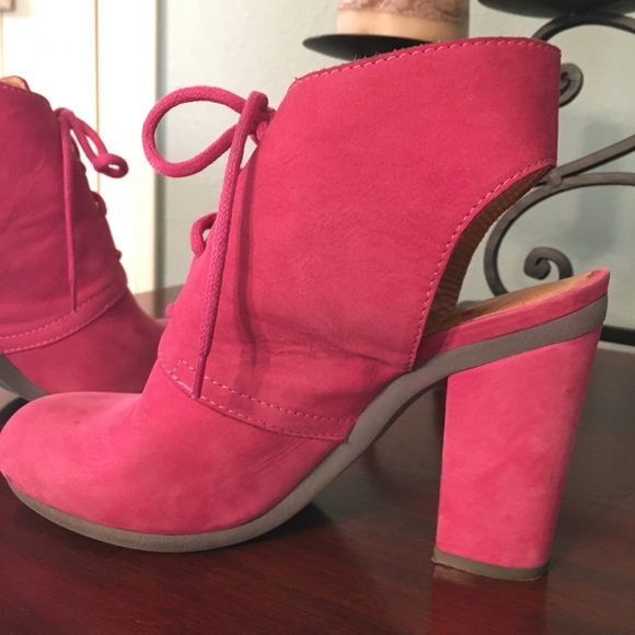 Maison Margiela BOOTS Booties MM6 HEELS - Pink / Red Sz 6 (EU 36) NICE! - Picture 4 of 16